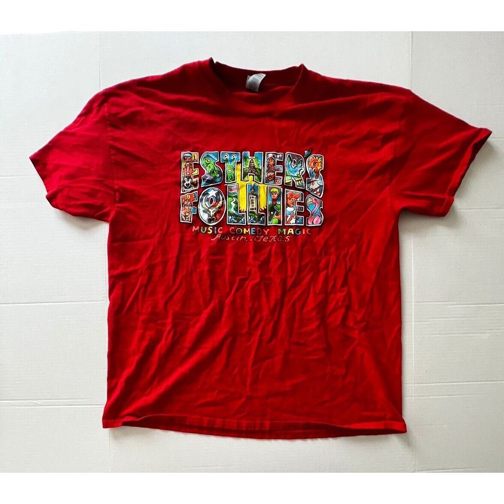 Isther Follies‎ Comedy Club Red T Shirt XL Gildan